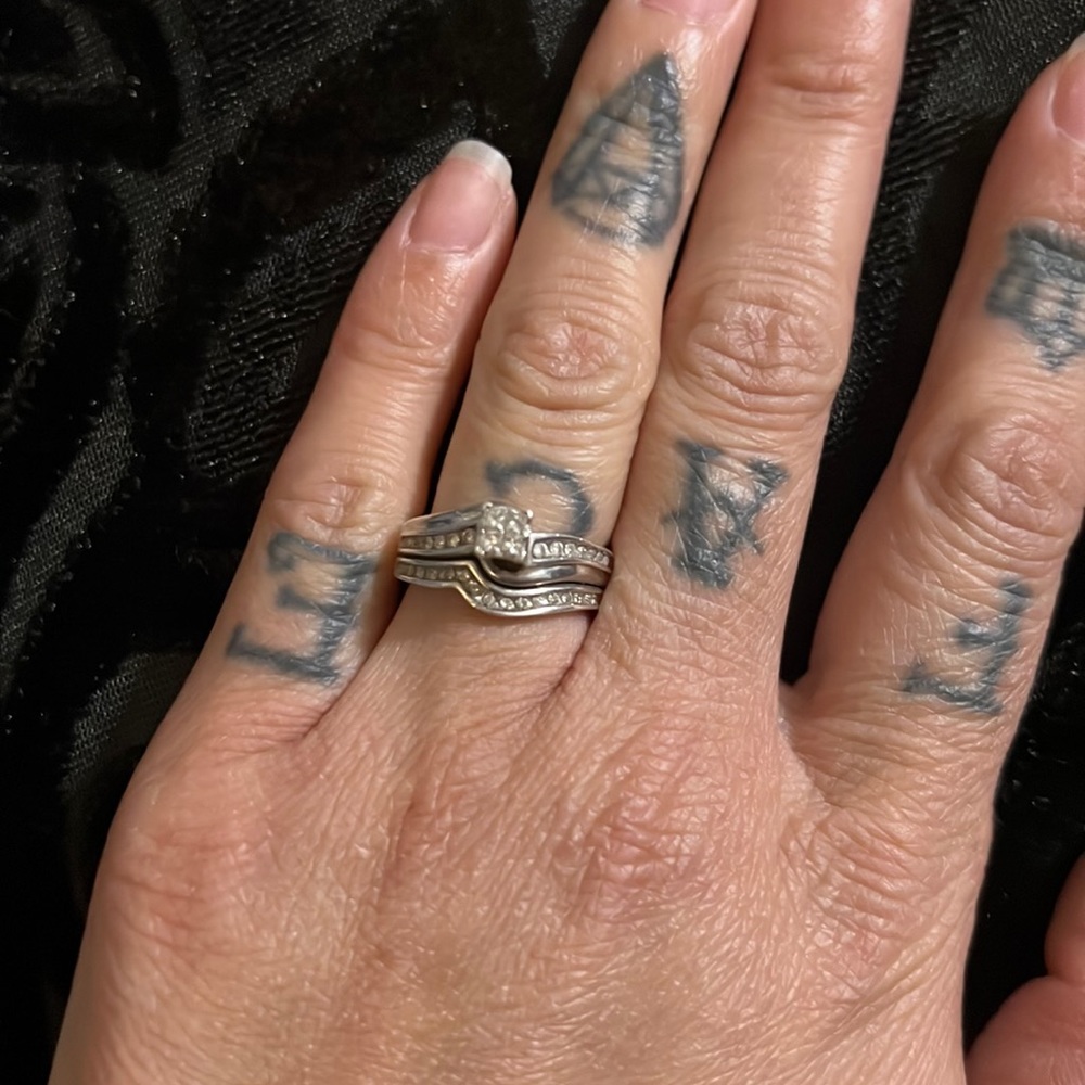 Diamond wedding set